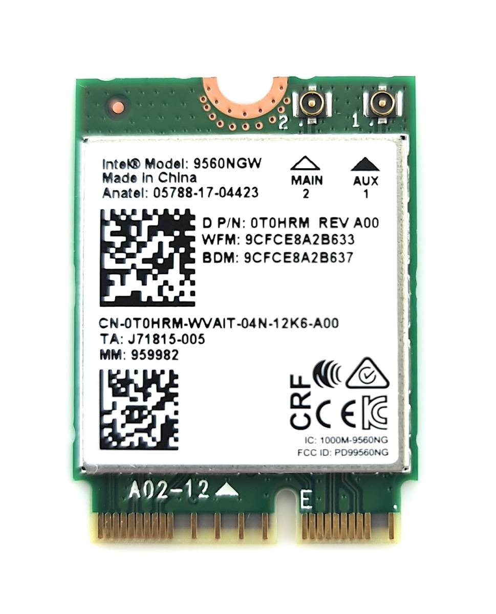 

Intel Db Wireless-AC 9560 vPro Wlan + Bluetooth