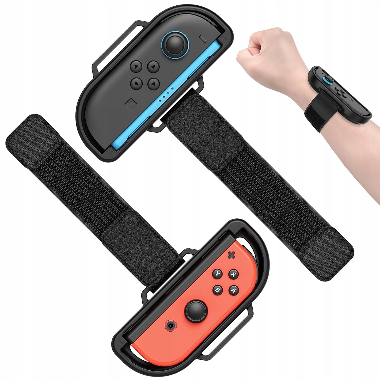 2x pasek na rękę uchwyt Joy-Con Nintendo Switch/Switch 2 Just Dance Czarny