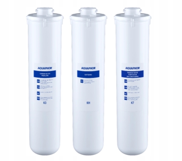 Zestaw wkładów Aquaphor K3-KH-K7 do Kryształ H 3 sztuki