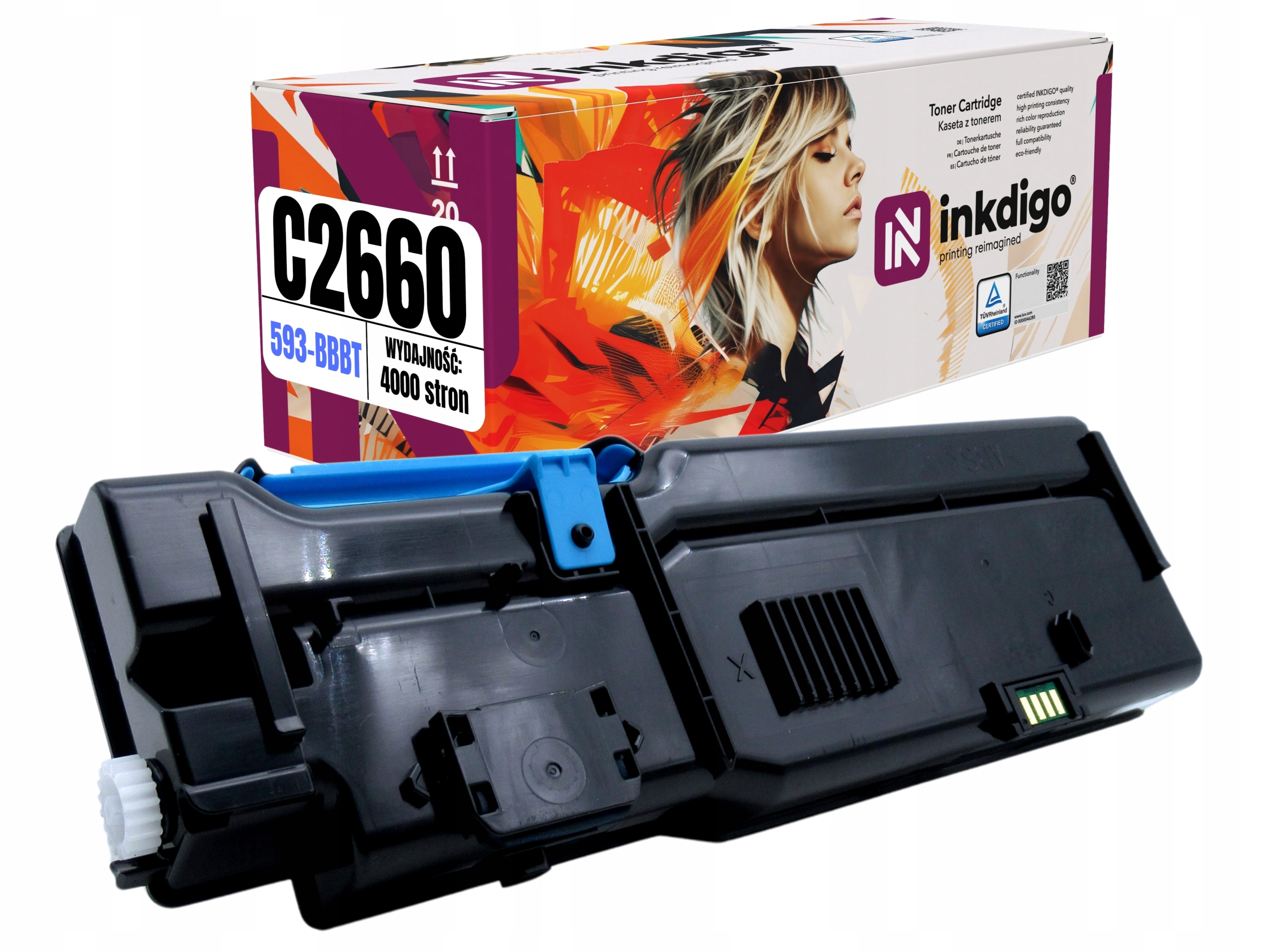 Náhradní toner 593-BBBT pro tiskárny Dell C2660dn C2665dnf