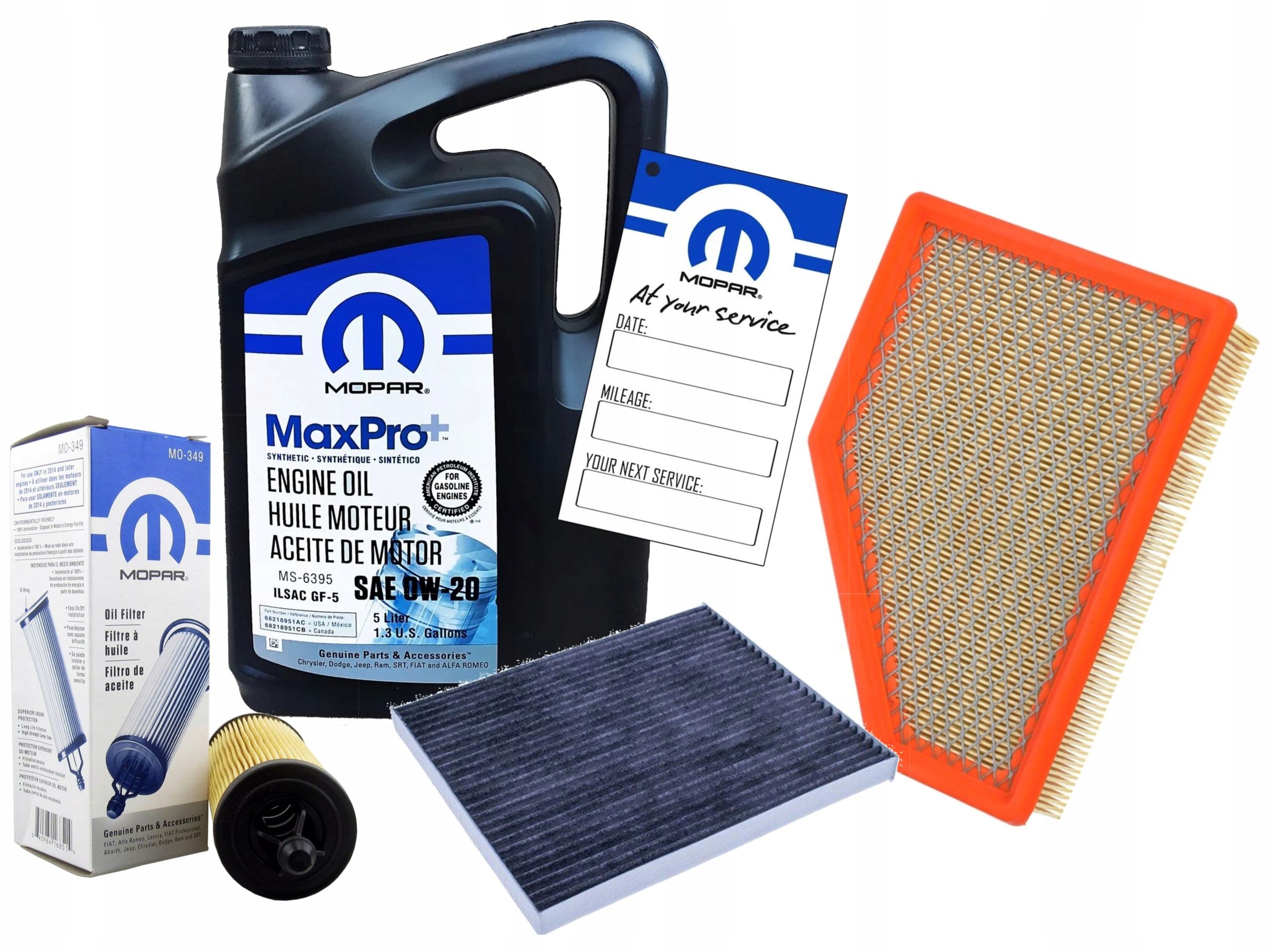 Mopar 0W20 5L Filtry Pacifica 3,6 Hybrid 2017-2025 Závěs