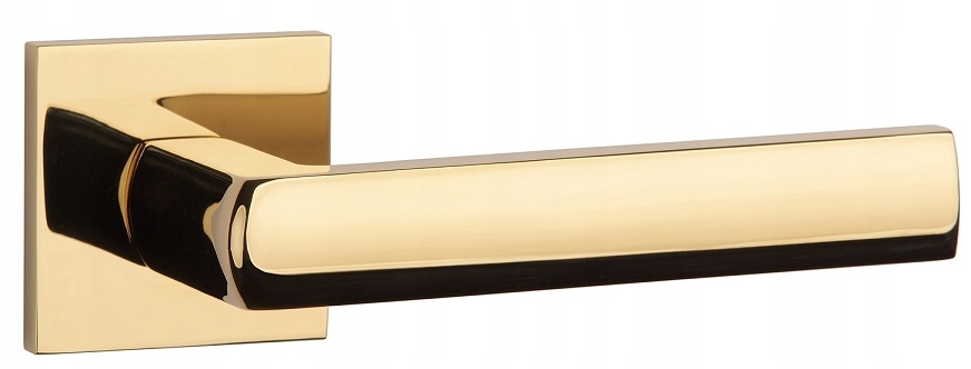 Kľučka rozeta štvorcová Hosta Q Slim zlatá Aprile