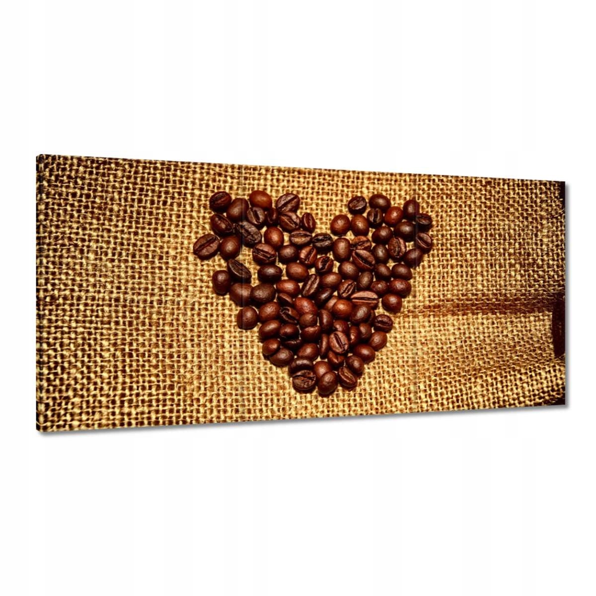 Obrazy 180x90 Srdce z kávových zŕn