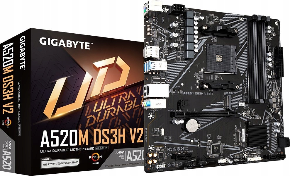 Материнская плата Gigabyte A520M DS3H V2 Micro ATX