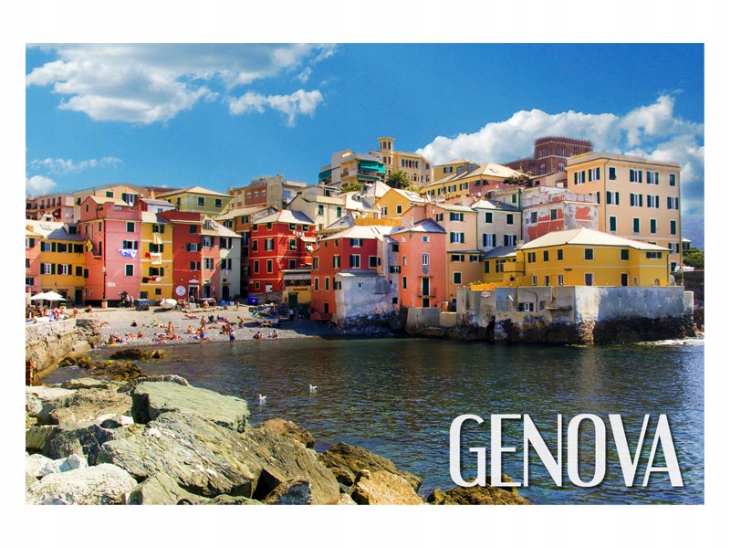 

Genua Boccadasse Dzielnica Magnes na lodówkę