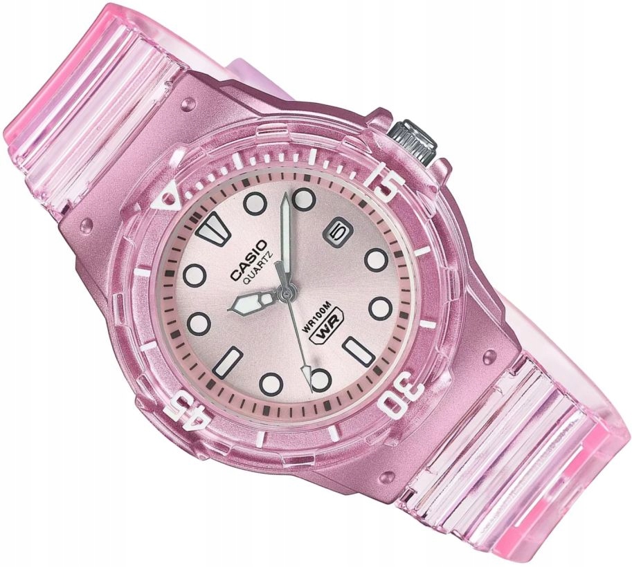 Růžové Hodinky Pro Dívku Casio LRW-200HS-4EVEF Data WR100 Lehké Box