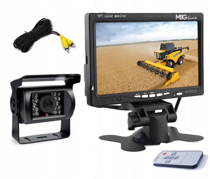 ZESTAW PARKOWANIA Kamera cofania Monitor LCD 7 Display diagonal 7