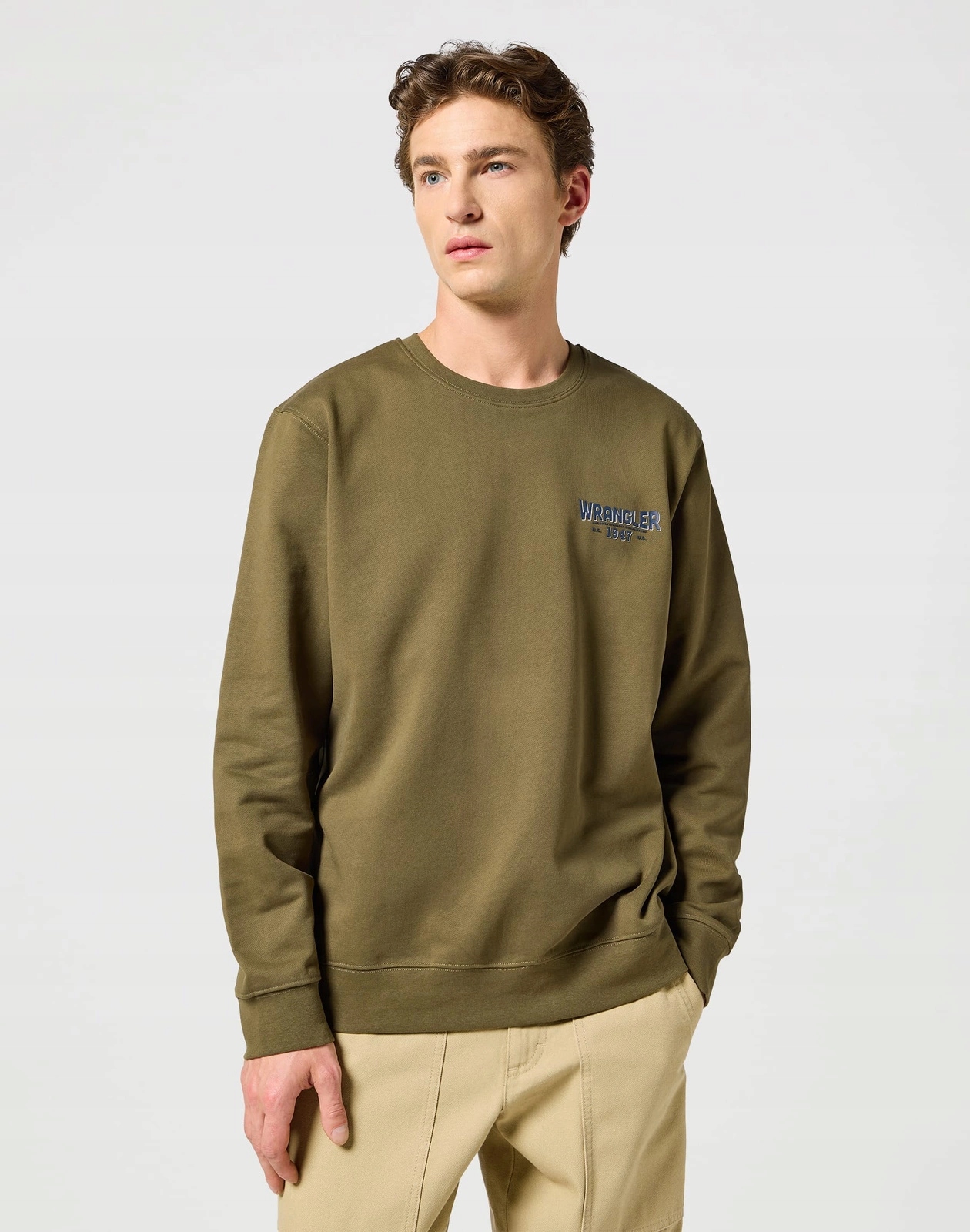 Pánská mikina Wrangler Casey Jones Sweatshirt Ivy Green 112357315 M