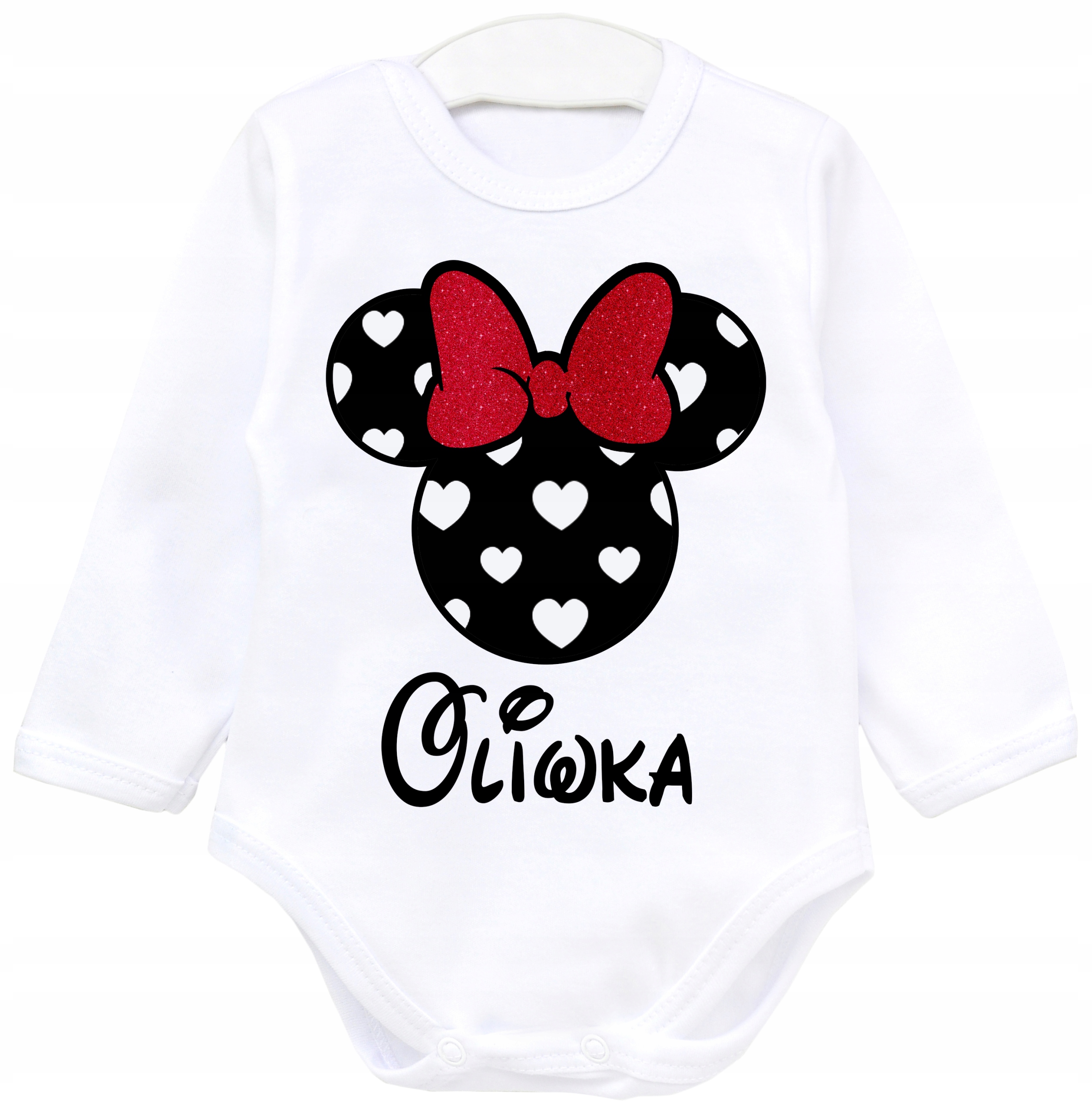 

Body dł rękaw Myszka Minnie Imieniem Dziecka r. 92