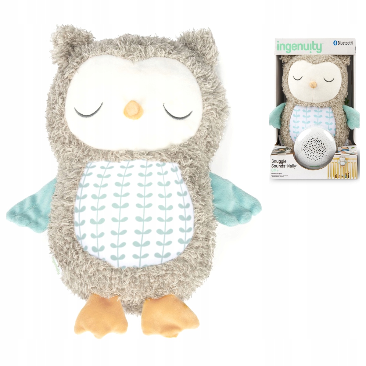 INGENUITY PRZYTULANKA SÓWKA NALLY BLUETOOTH MUZYCZNA ZABAWKA ROKU 2023 Rodzaj przytulanki