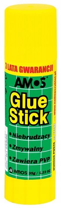 

Klej w sztyfcie Amos Glue biurowy szkolny 35 g