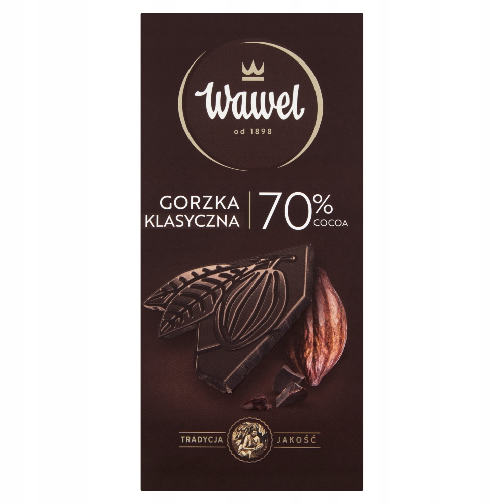 Levně 4x Wawel Hořká čokoláda 70 % cocoa klasická 100 g