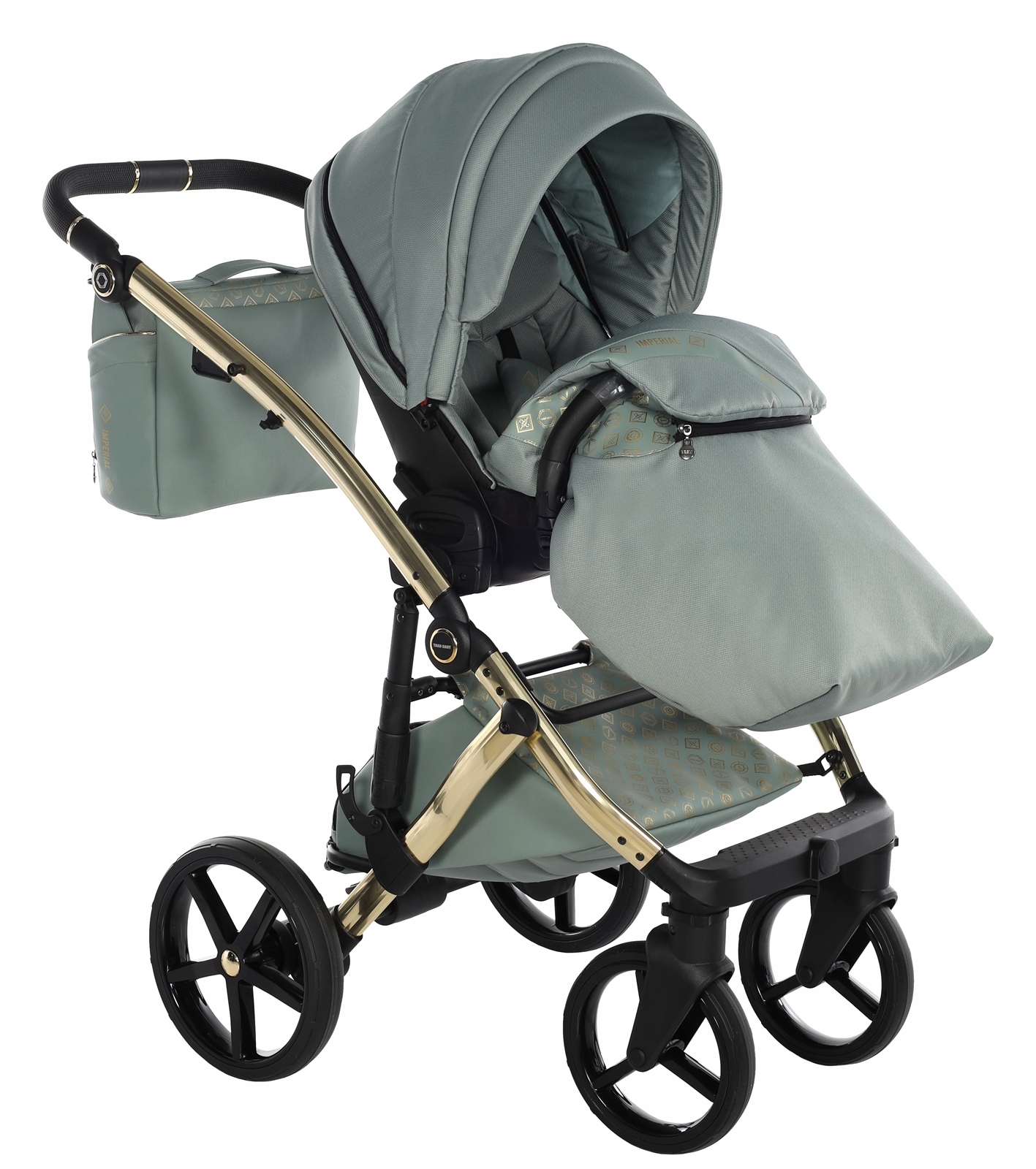 Wyprzedaż TAKO Laret Imperial New wózek dziecięcy 2w1 zielony Rodzaj kół Żelowe