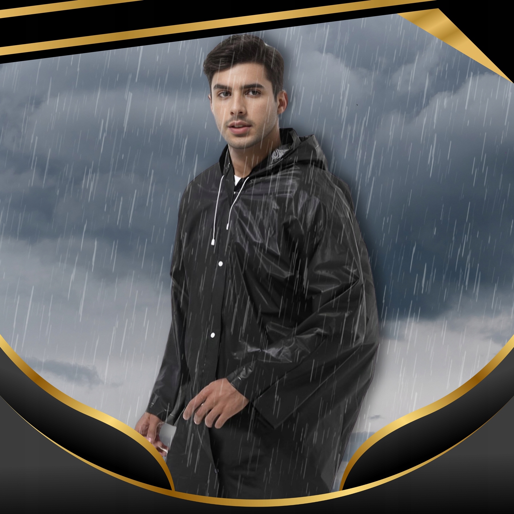 PŁASZCZ PRZECIWDESZCZOWY UNIWERSALNY PELERYNA PRZECIWDESZCZOWA Z KAPTUREM EAN (GTIN) 5904576552794