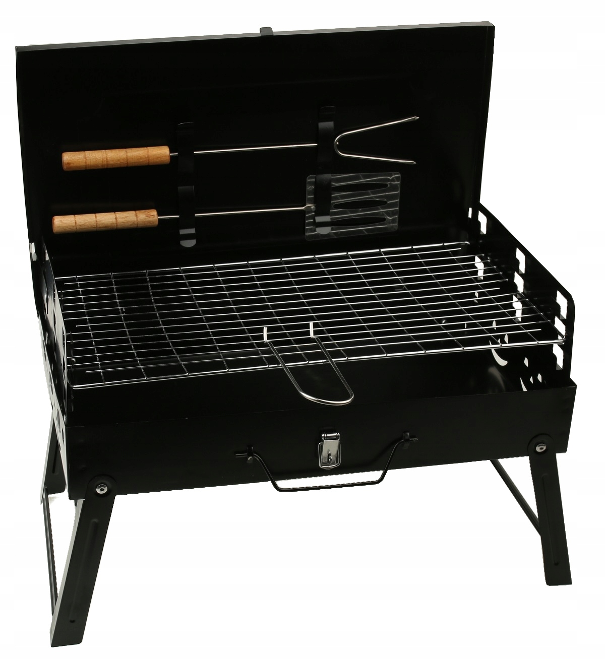 

Grill Turystyczny Składany Węglowy Walizka 44X20cm