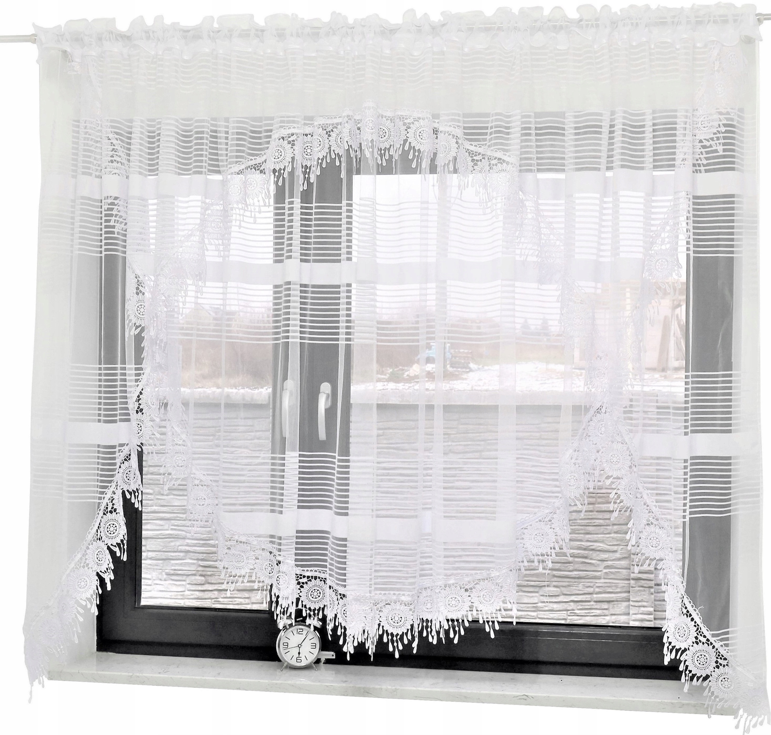 

Firana Firany 400 x 165 CM Firanki Gotowe Gipiura