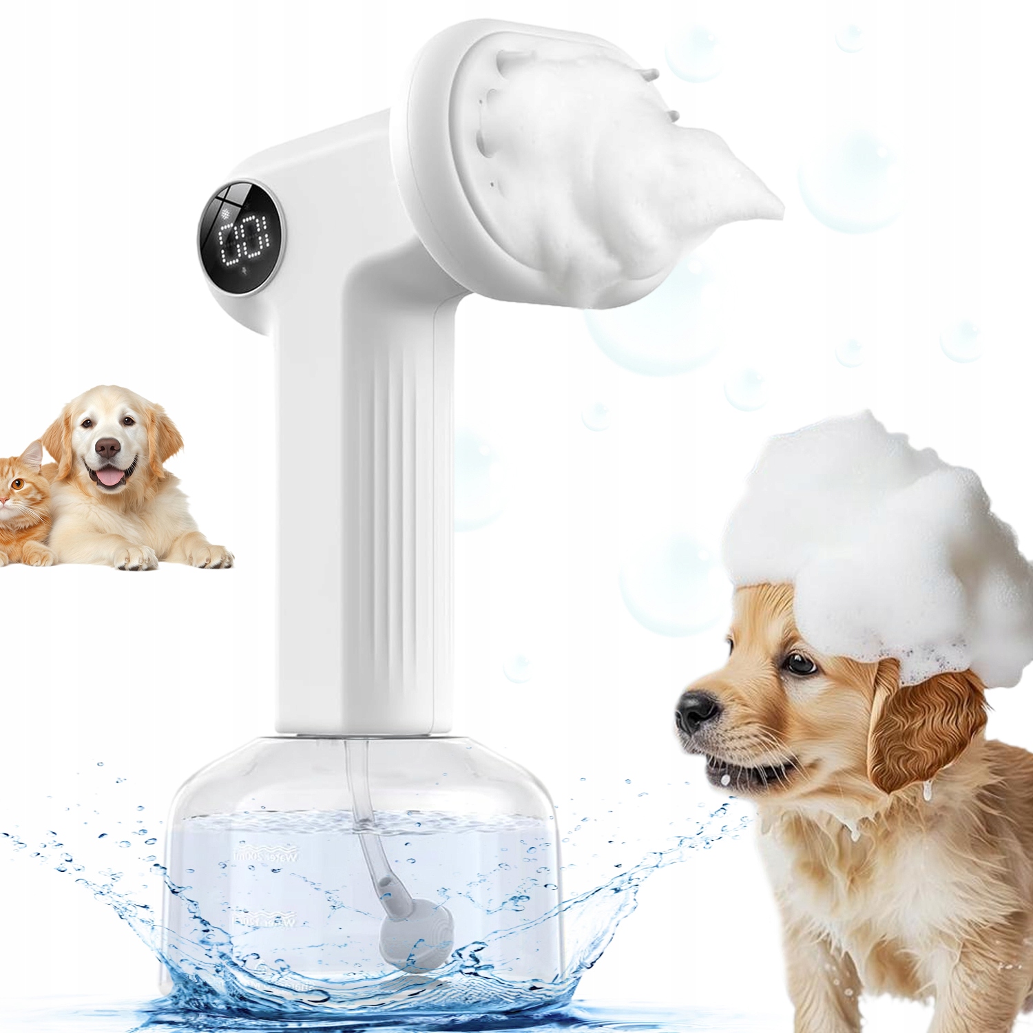 Levně Praktický kartáč na čištění psů pro dlouhou a krátkou srst