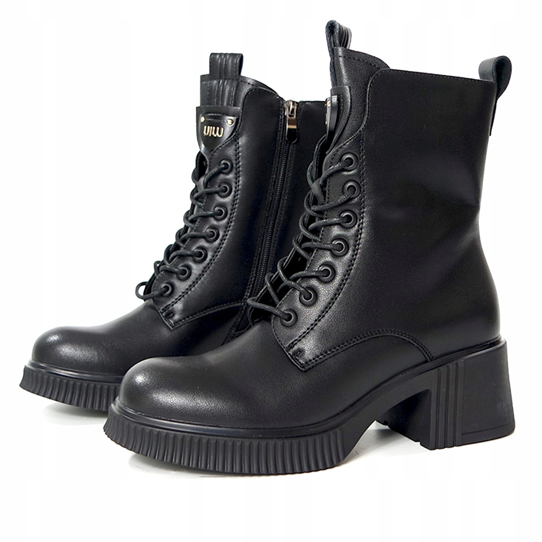 Dámské černé kotníkové boty Kůže 10302 Cambell 36