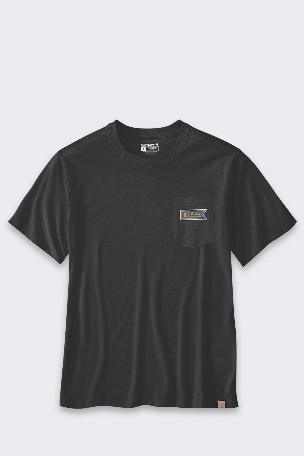 Tričko Carhartt Relaxed Fit Light Pocket Black