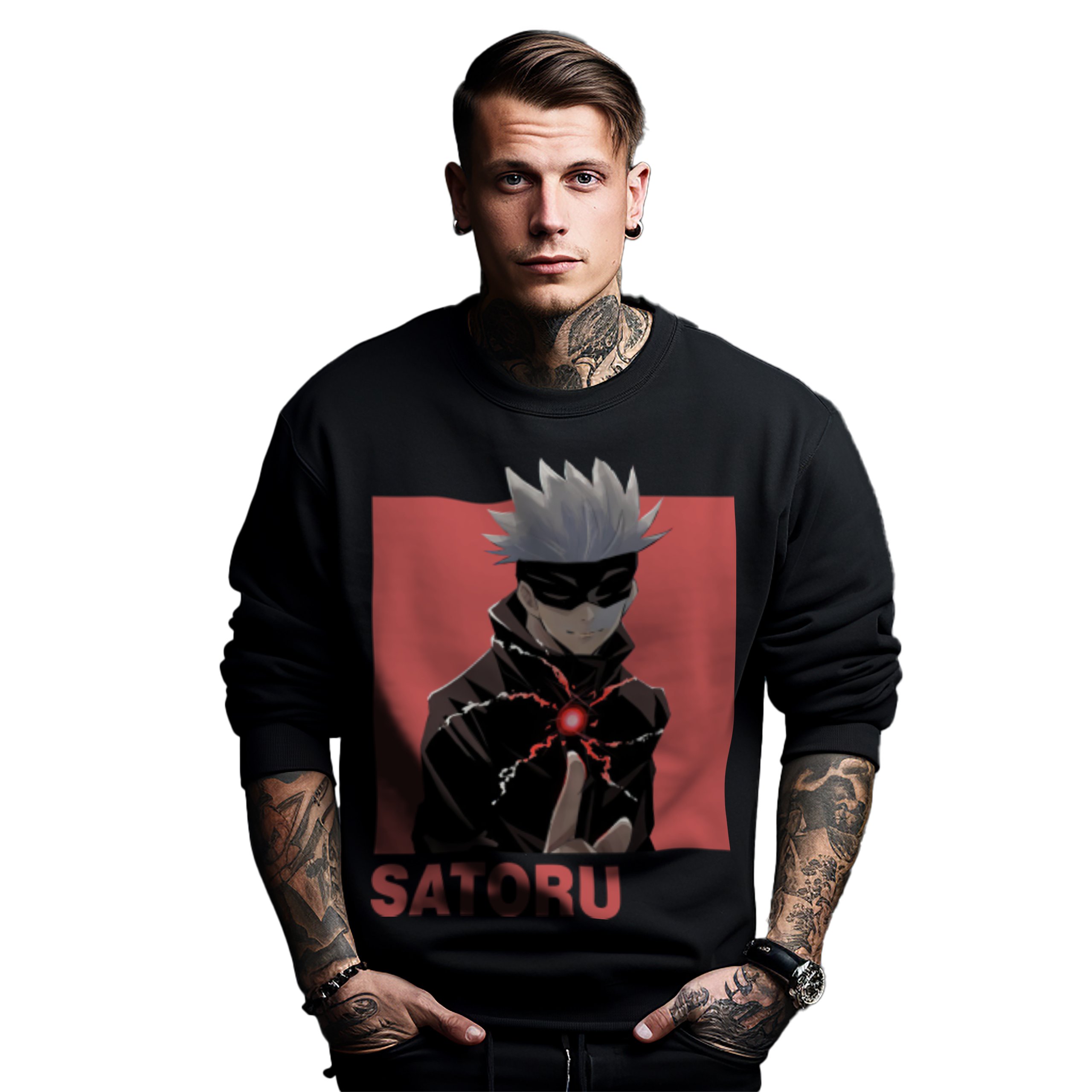 Mikina s potiskem Anime Satoru