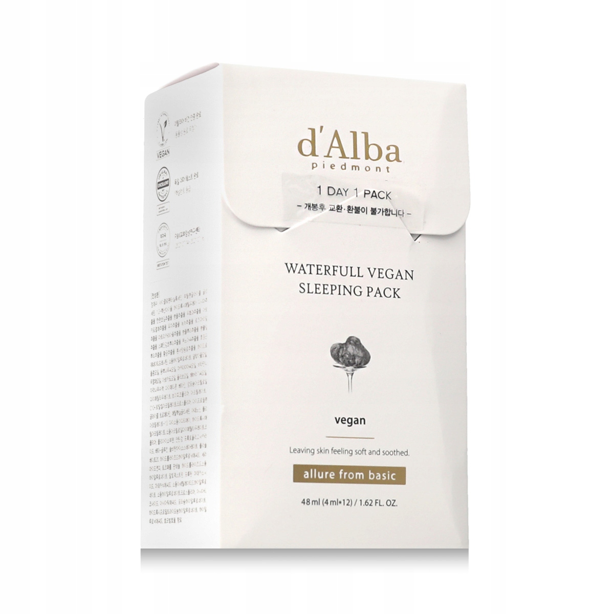 d'Alba Waterfull Vegan Sleeping Pack 12 x 4 ml