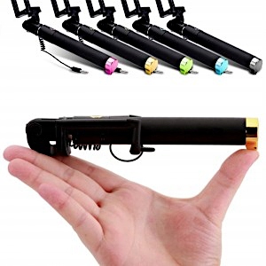 SELFIE STICK KIJEK DO TELEFONU Z KABLEM MONOPOD Model kabel