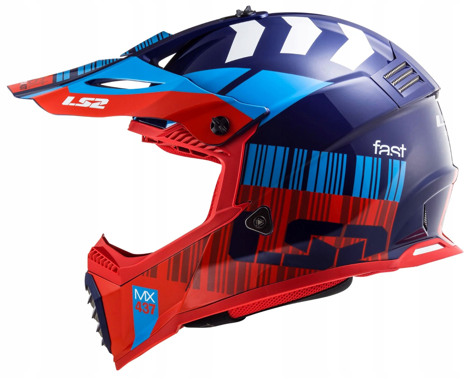 KASK CROSS ATV LS2 MX437 FAST EVO XCODE POŁYSK 2XL Typ Cross / Enduro