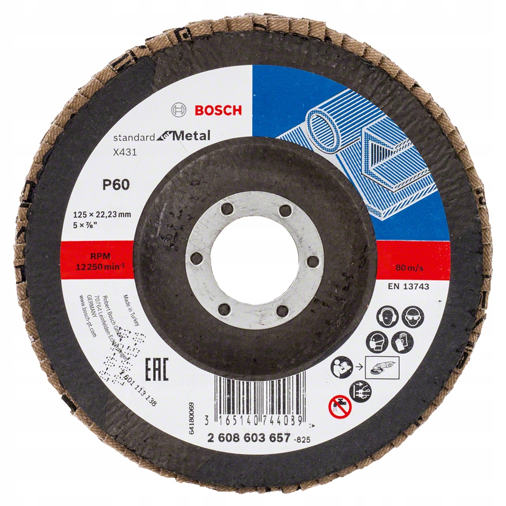 

Bosch X431 Tarcza szlifierska 125mm G:60