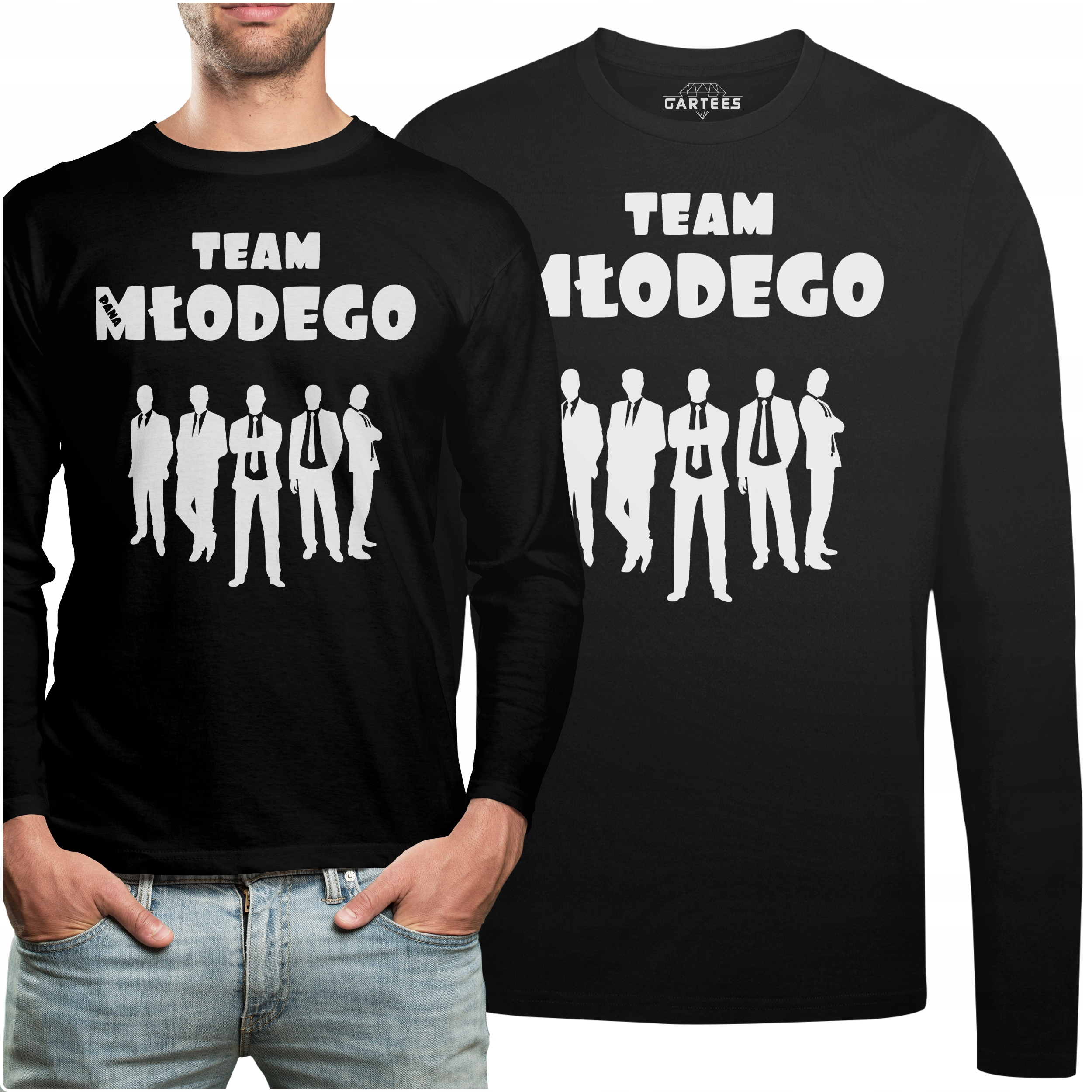 

Koszulka Long Na Prezent Napis Team Pana Młodego