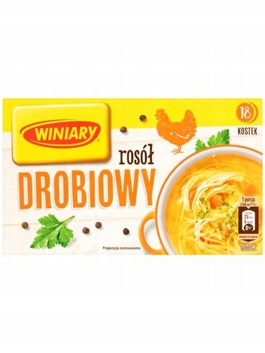 Levně 6 x Winiary Vývarová kostka drůbeží vývar 180 g