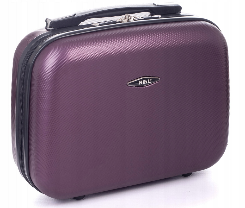 Kuferek Kosmetyczka Do Walizki Abs Bagaż Lanzaro Śliwka Fioletowy