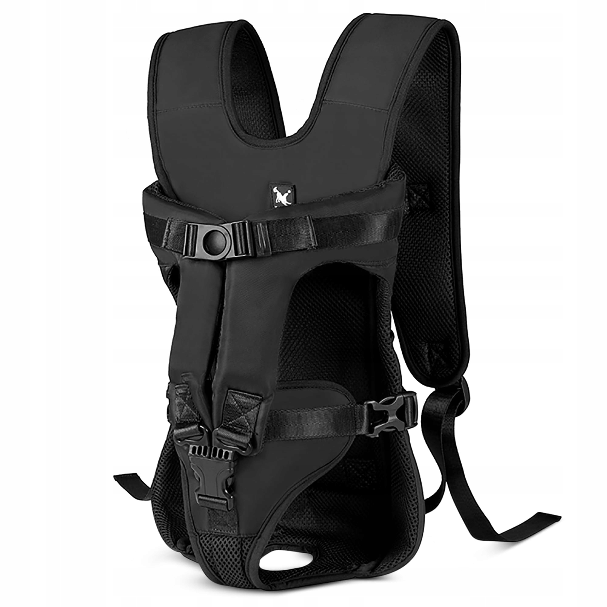 Levně Allsopets Batoh pro kočky a psa, transportní, lehký, černý