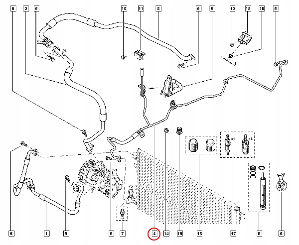 ТРУБОПРОВОД КОНДИЦИОНЕРА RENAULT MEGANE III 924408507R