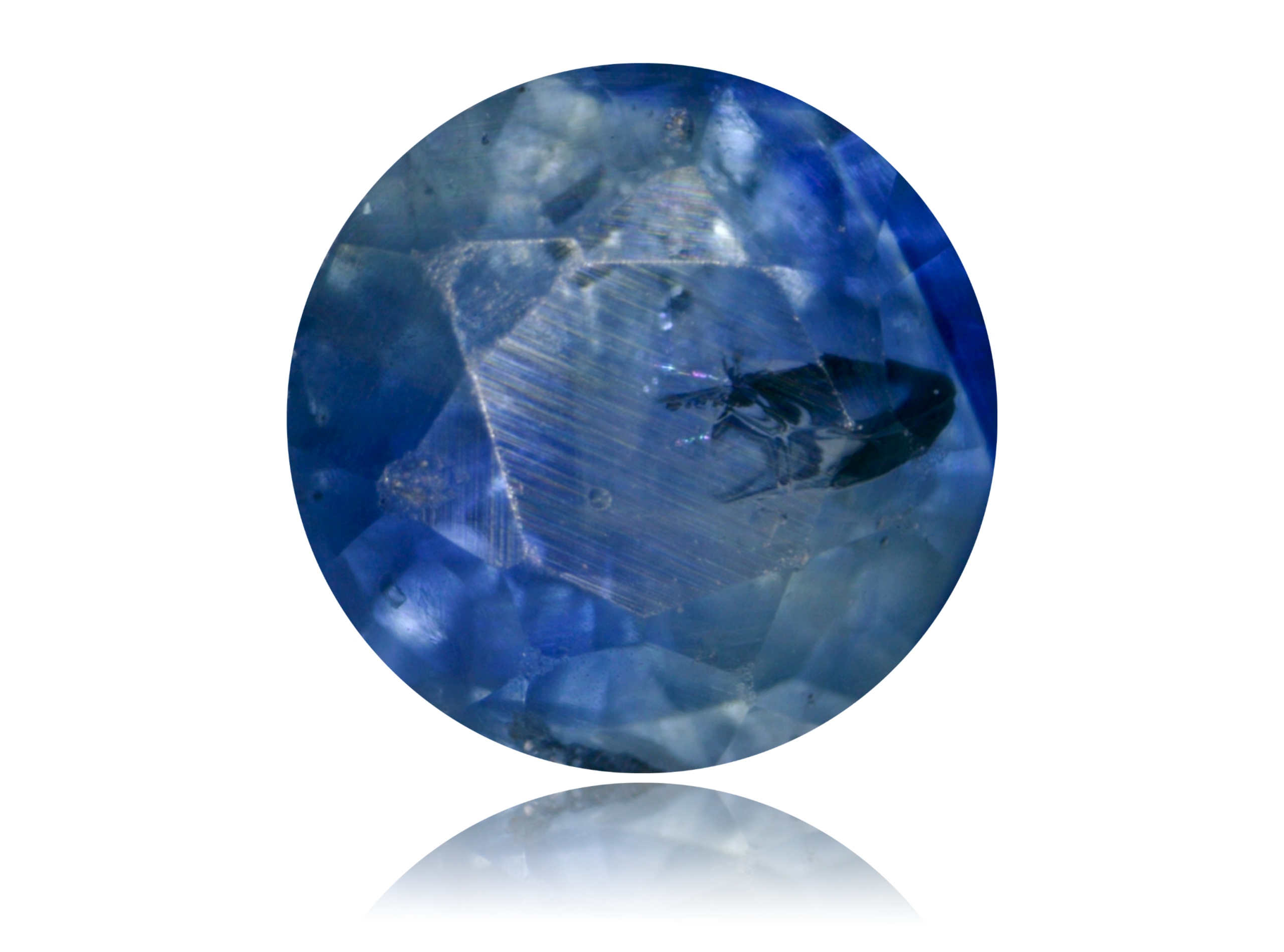 Safír 0.26ct Modrý Kulatý eCertifikát Wbd