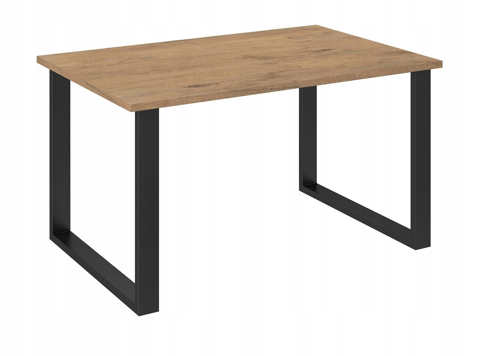 Stůl do obývacího pokoje 138x90 Dub Lancelot Černý. Kovové nohy