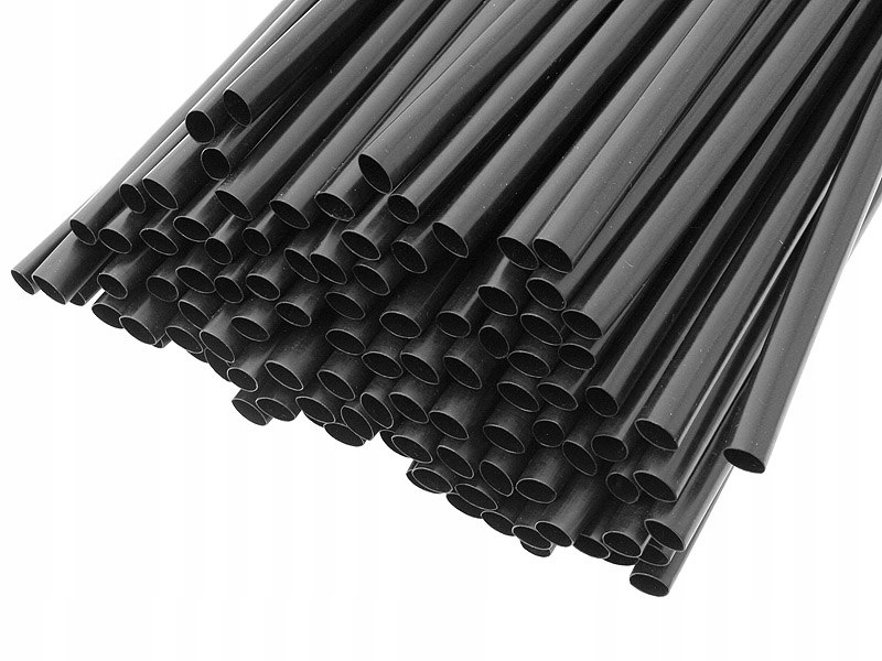 RURKI TERMOKURCZLIWE IZOLACJA KOSZULKI CZARNA 3,2/1,6 1m