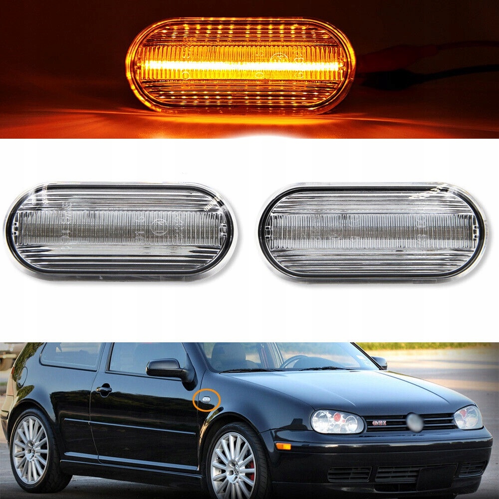 Led Statické Směrovky Bora Golf Mk4 MK5 Passat B5 Polo Jetta Sharan