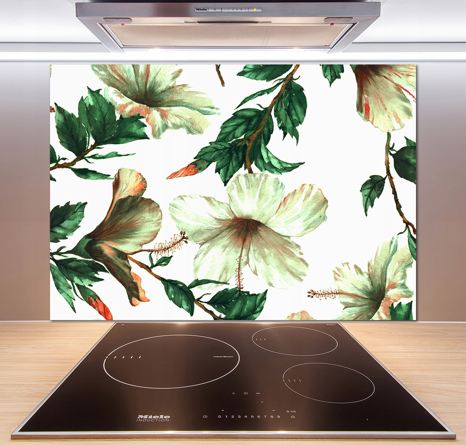 

Panel do kuchni Kwiaty hibiskusa 100x70 cm + Klej