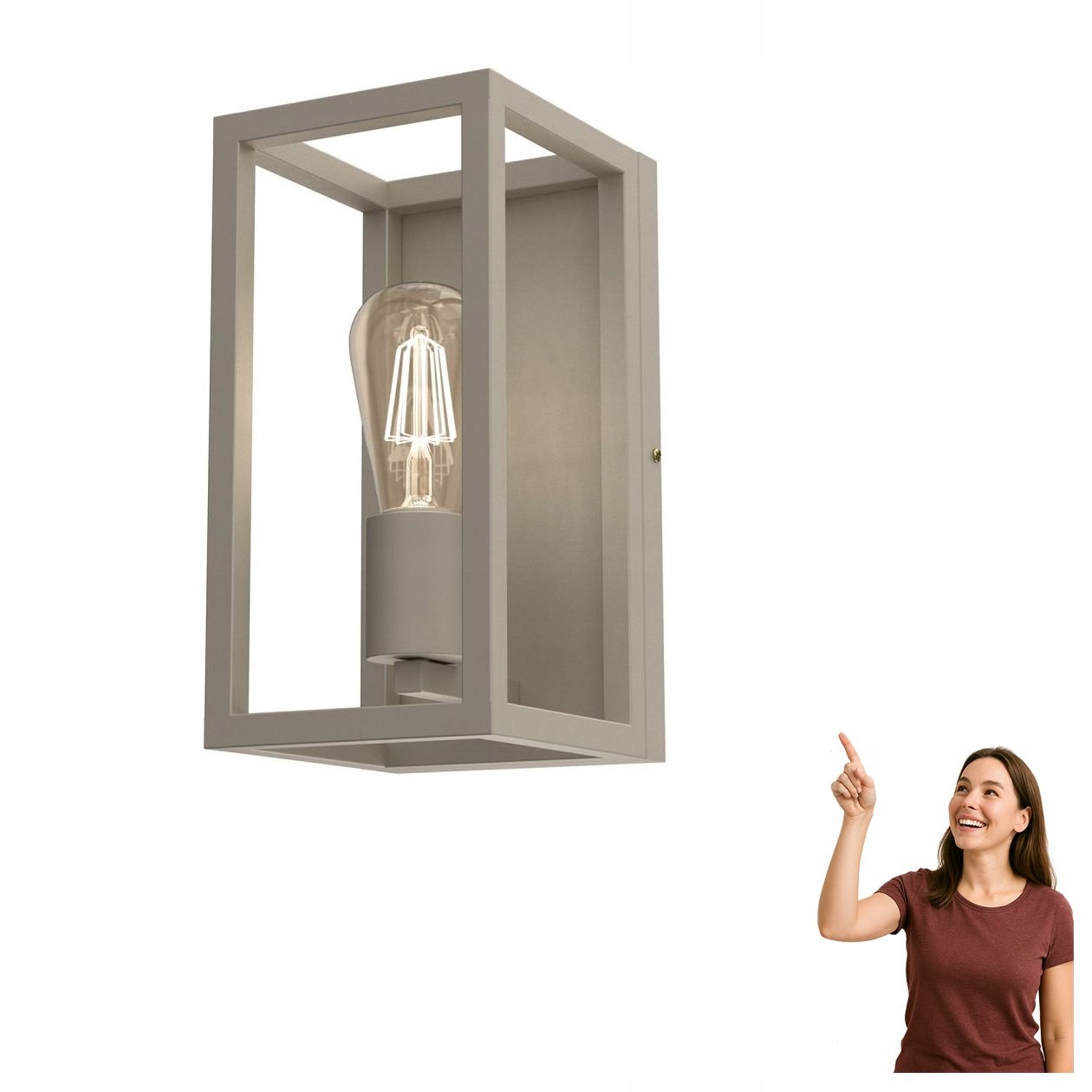 Obdĺžniková nástenná lampa Frame 4425 Luminex