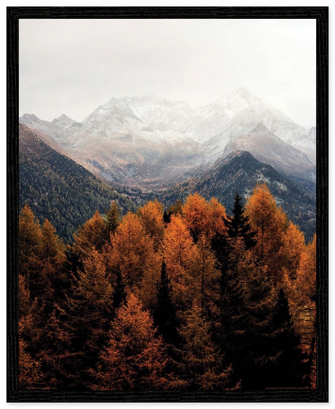 Plakat na ścianę Jesień w Górach 40x50 cm Rodzaj bez ramy