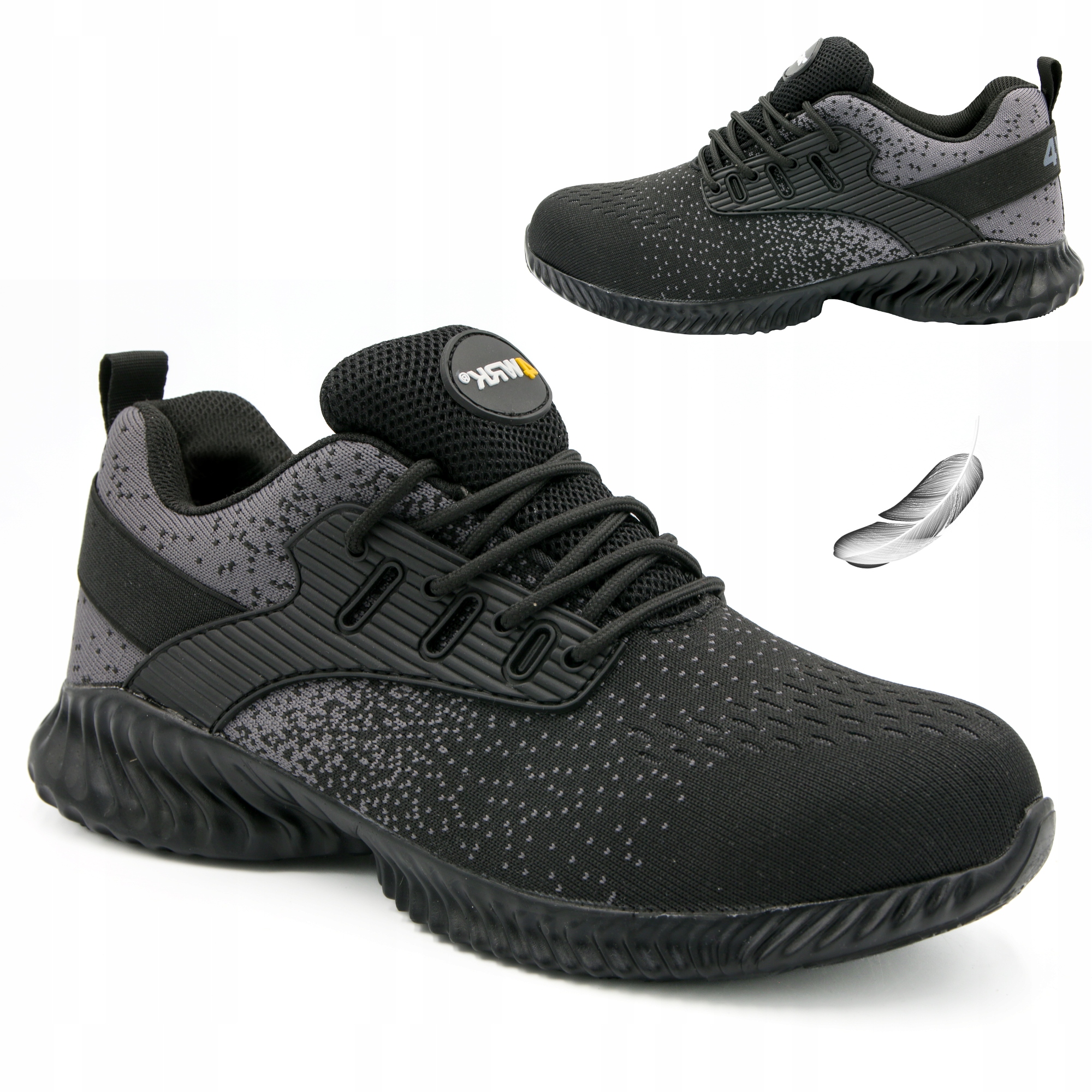 Buty robocze półbuty bez noska Ob ultralekkie elastyczne oddychające r. 42