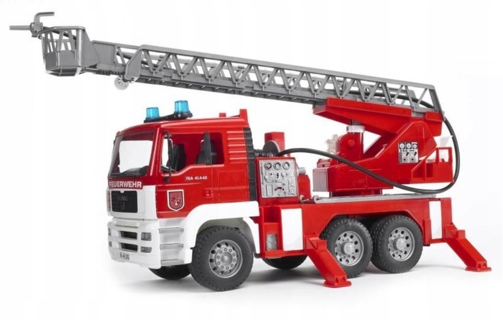 Man Pożarniczy Z Drabiną, Pompą I Sygnalizacją-Zdjęcie-0