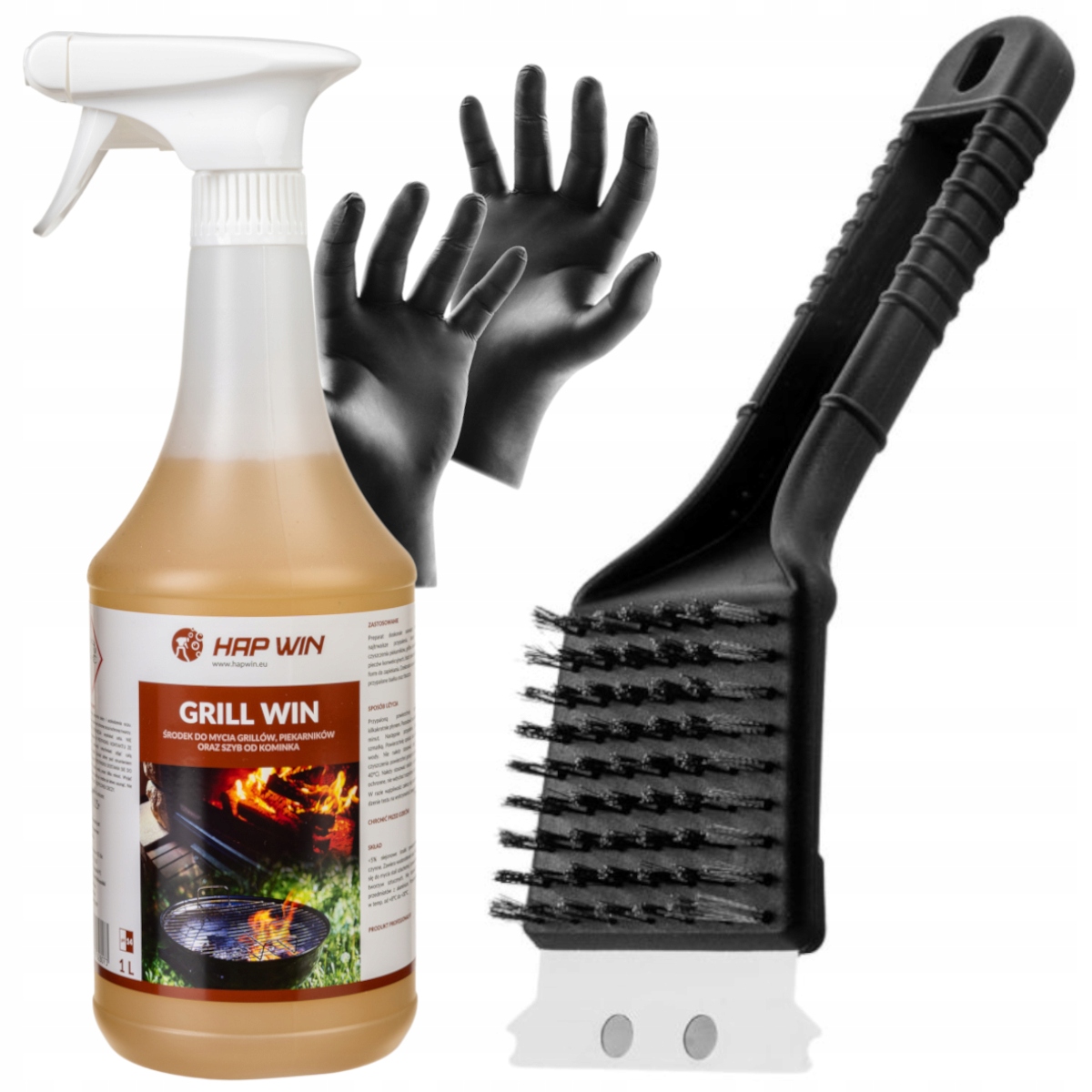 PŁYN DO PRZYPALEŃ TŁUSZCZU HAP WIN SKROBAK DO PŁYTY INDUKCYJNEJ + SZCZOTKA