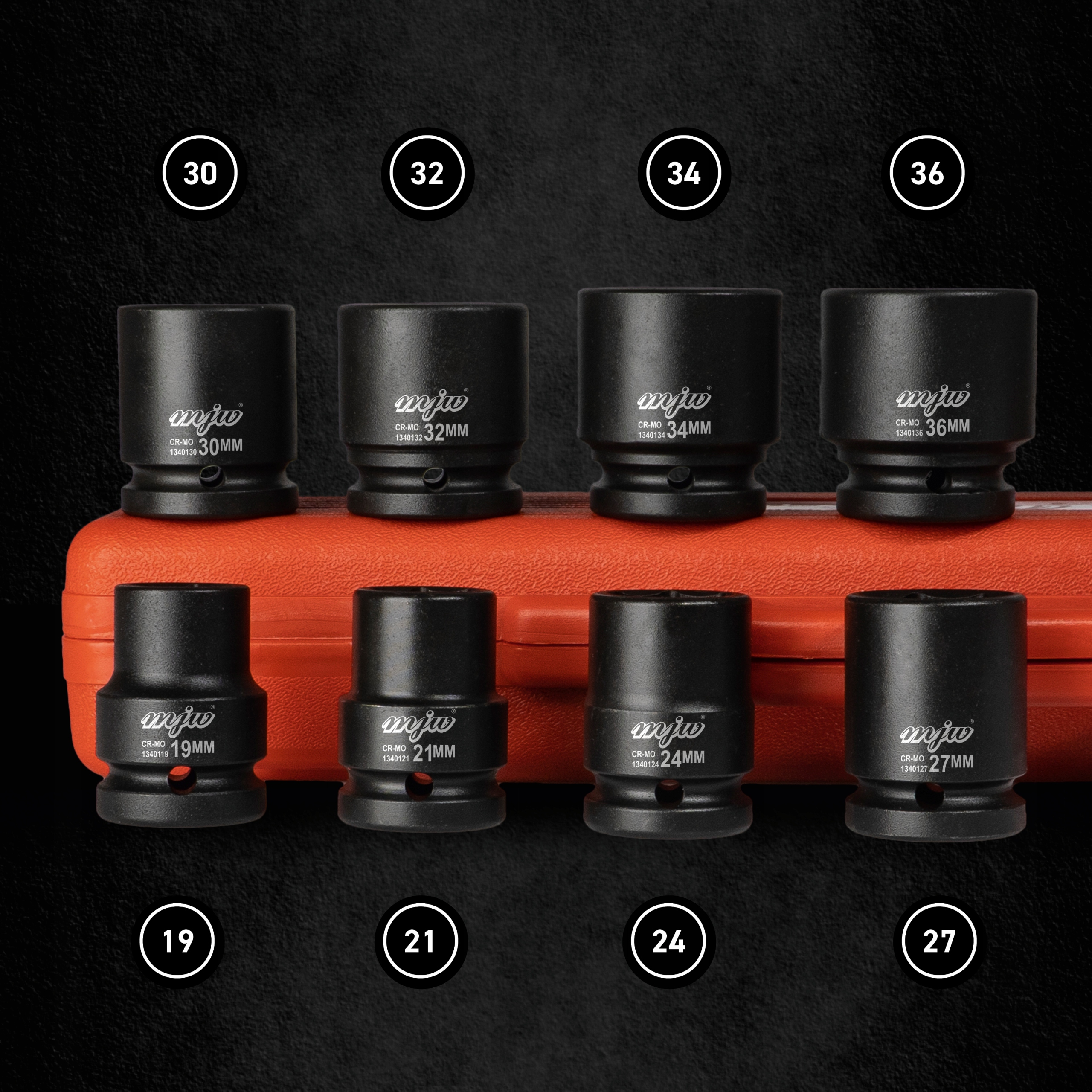 Nasadki udarowe zestaw komplet udarowy 3/4 MJW Typ 6-kątna