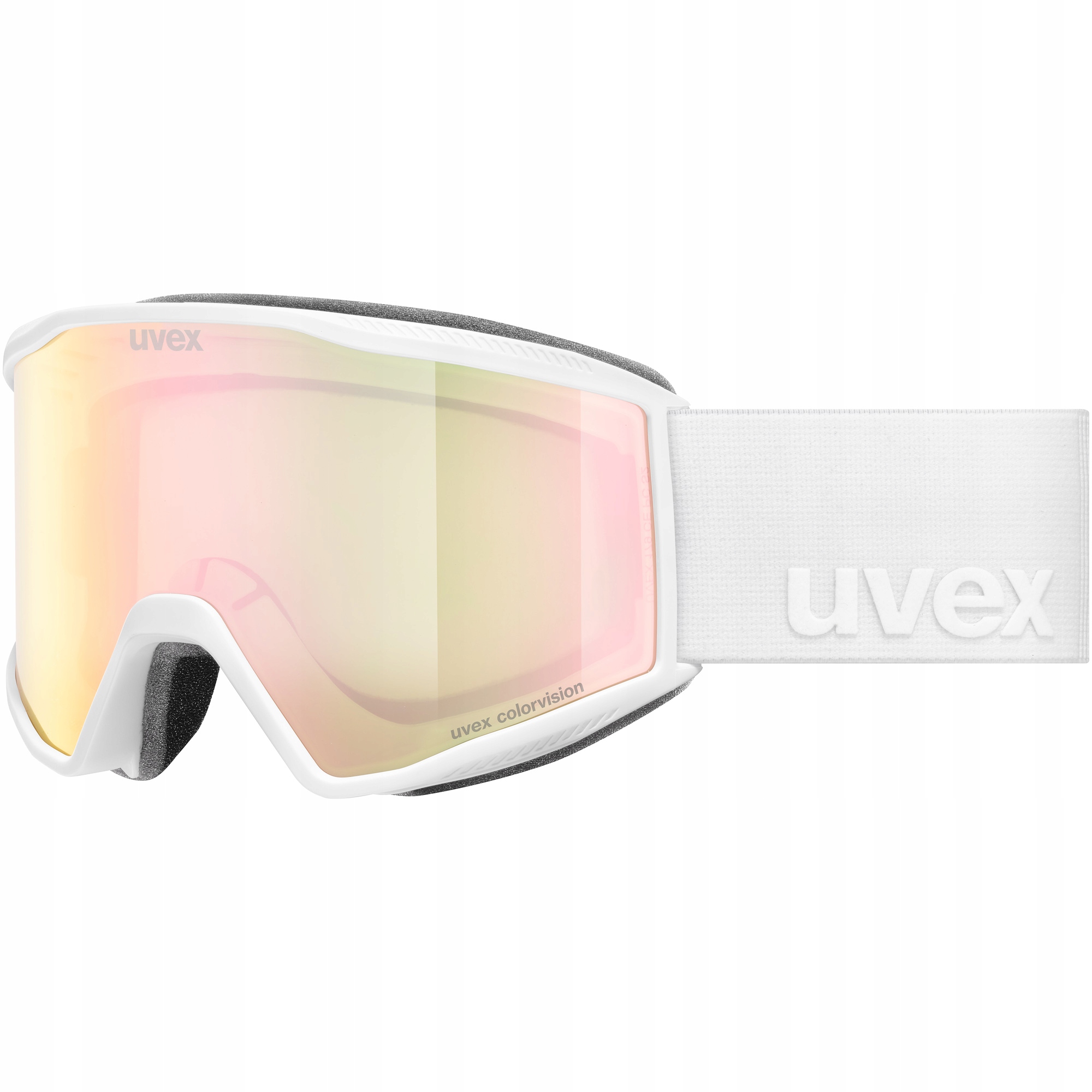 Lyžařské brýle Uvex Blast CV white matt (mirror rose) S2