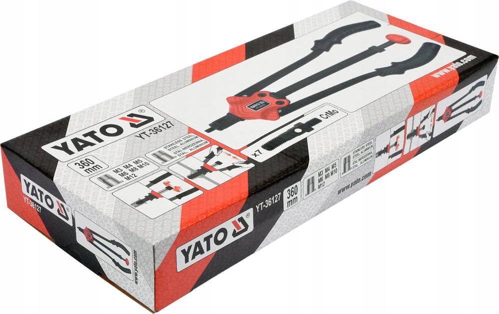 YATO NITOWNICA DO NITONAKRETEK M3 M12 YT 36127 Weight with packaging 2 kg