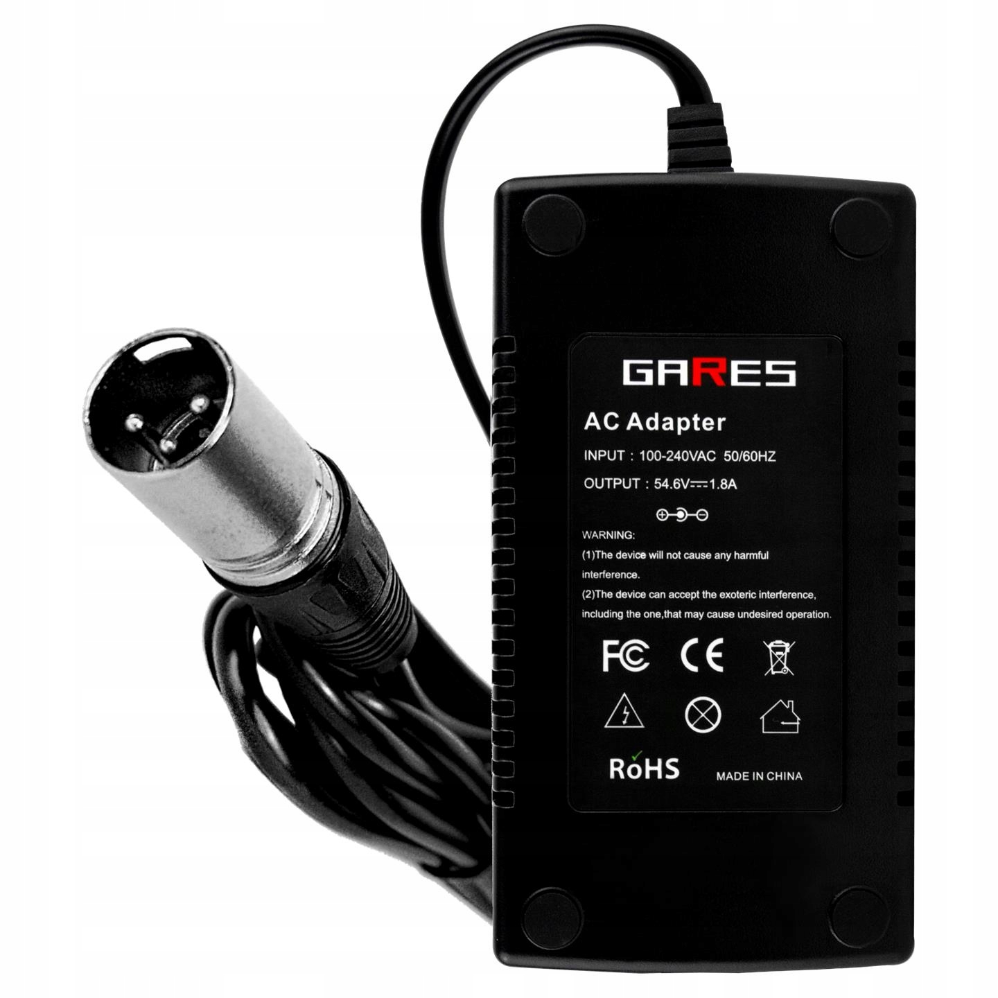 Ładowarka do roweru elektrycznego 48V (54,6V) 1,8A