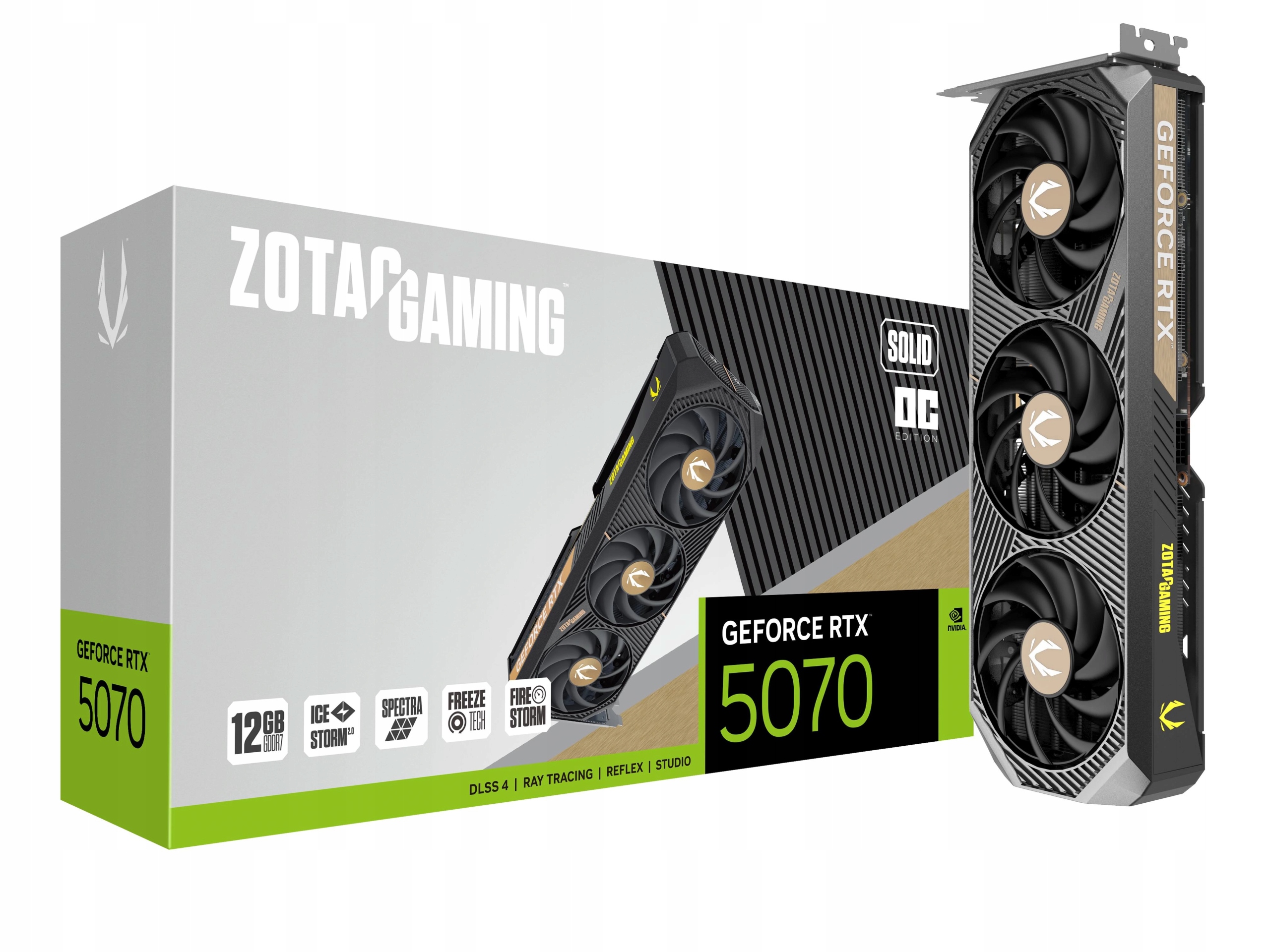 Karta graficzna ZOTAC GeForce RTX 5070 Solid OC 12 GB