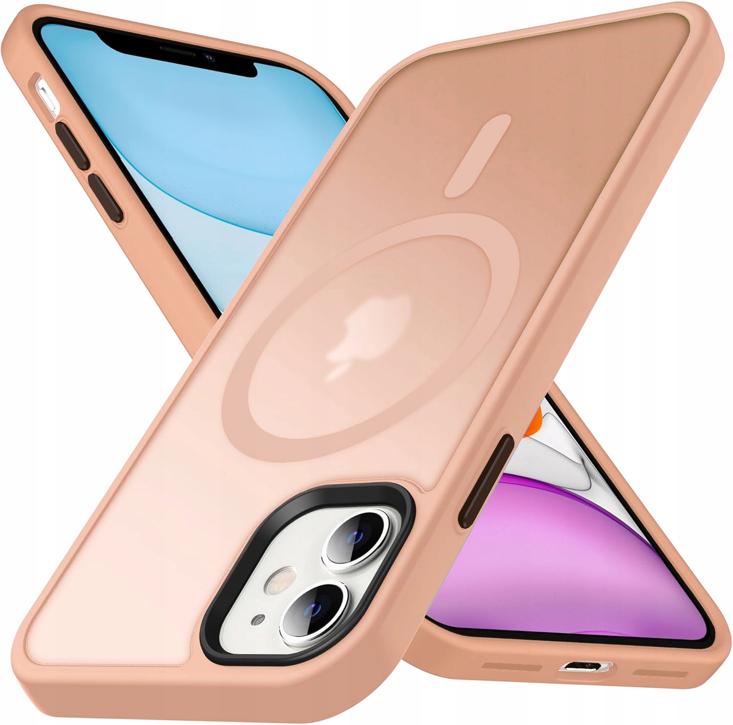 ETUI DO IPHONE 11 RÓŻNE KOLORY CASE MATOWE MAGNETYCZNE + SZKŁO HARTOWANE 9H Kolekcja Matowe mix kolorów