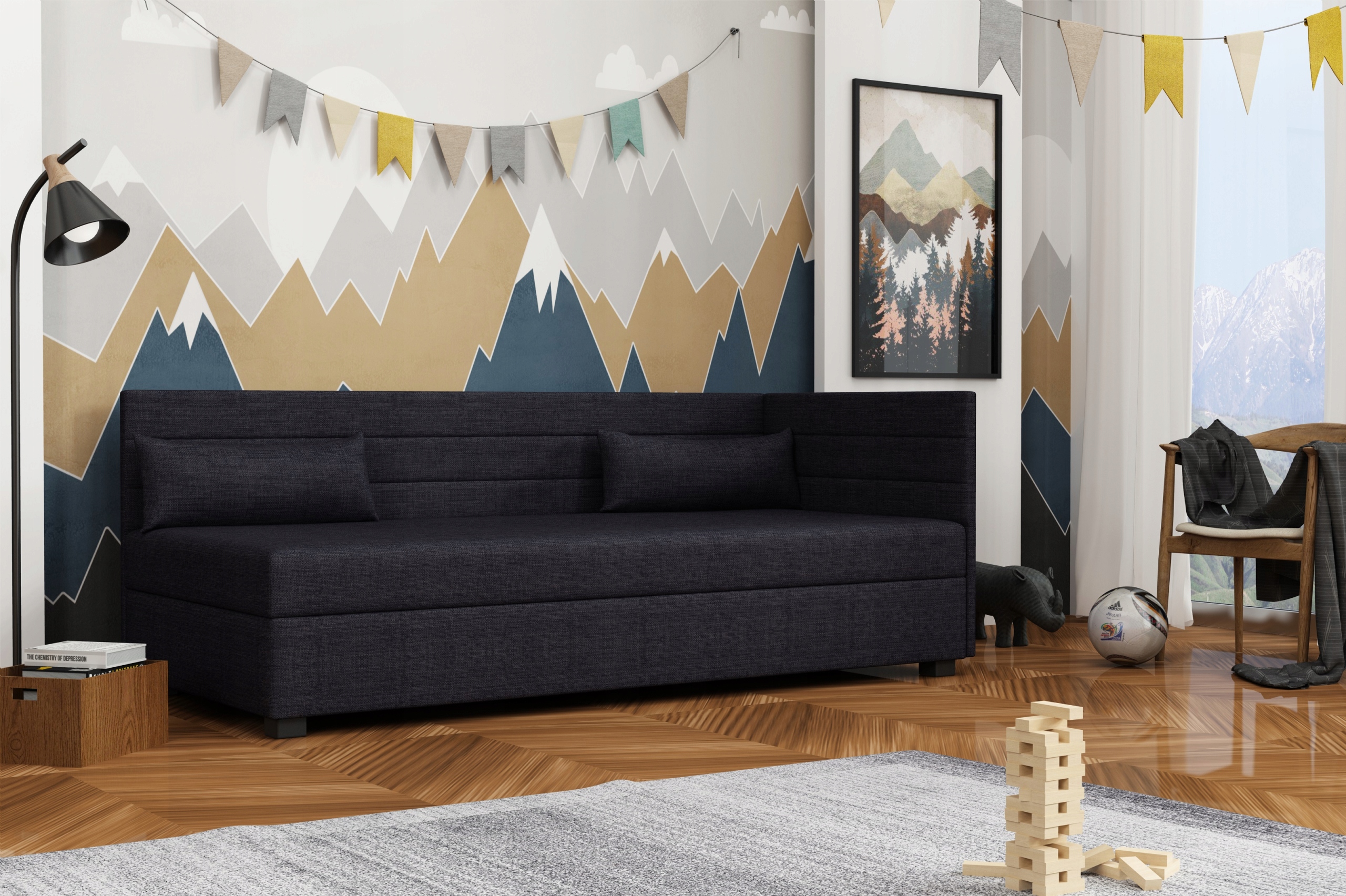 

Łóżko Tapczan młodzieżowy z materacem Mars+ 100